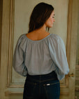 MILLE Clothing Aly Top in Sky