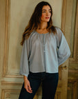 MILLE Clothing Aly Top in Sky