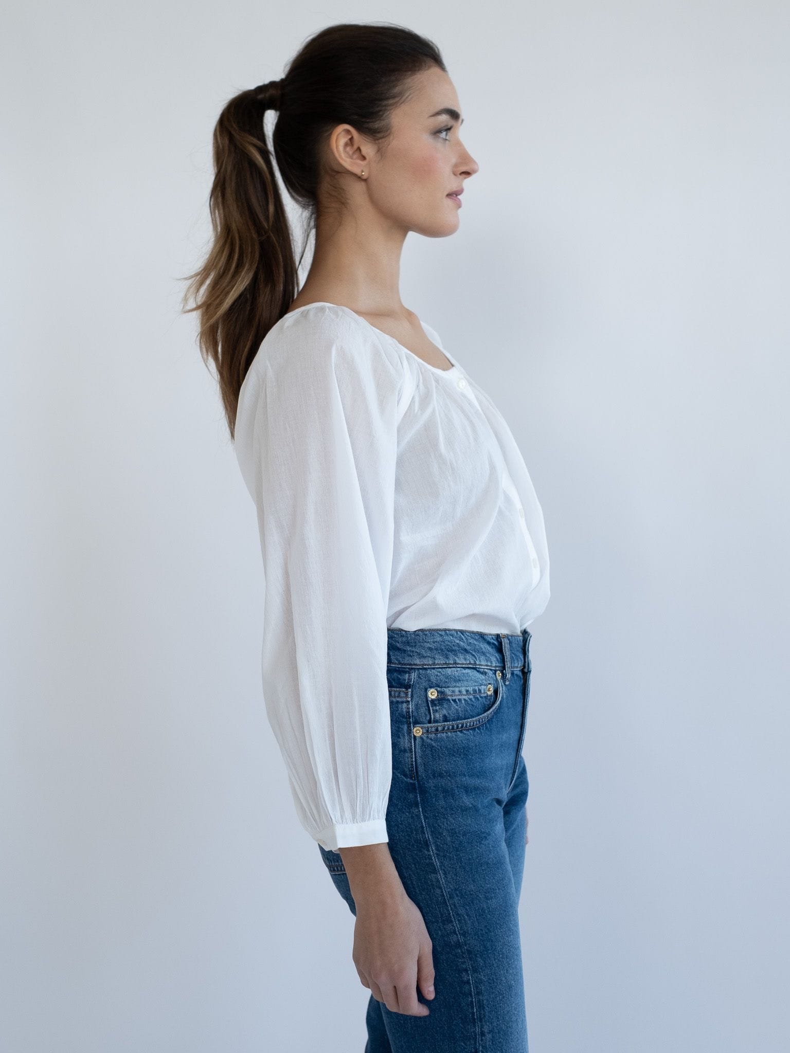 MILLE Clothing Aly Top in White