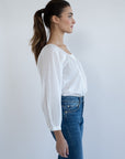 MILLE Clothing Aly Top in White
