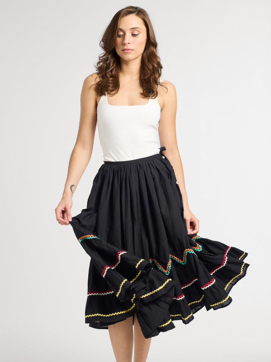 Amalie Skirt in Black — alternate view