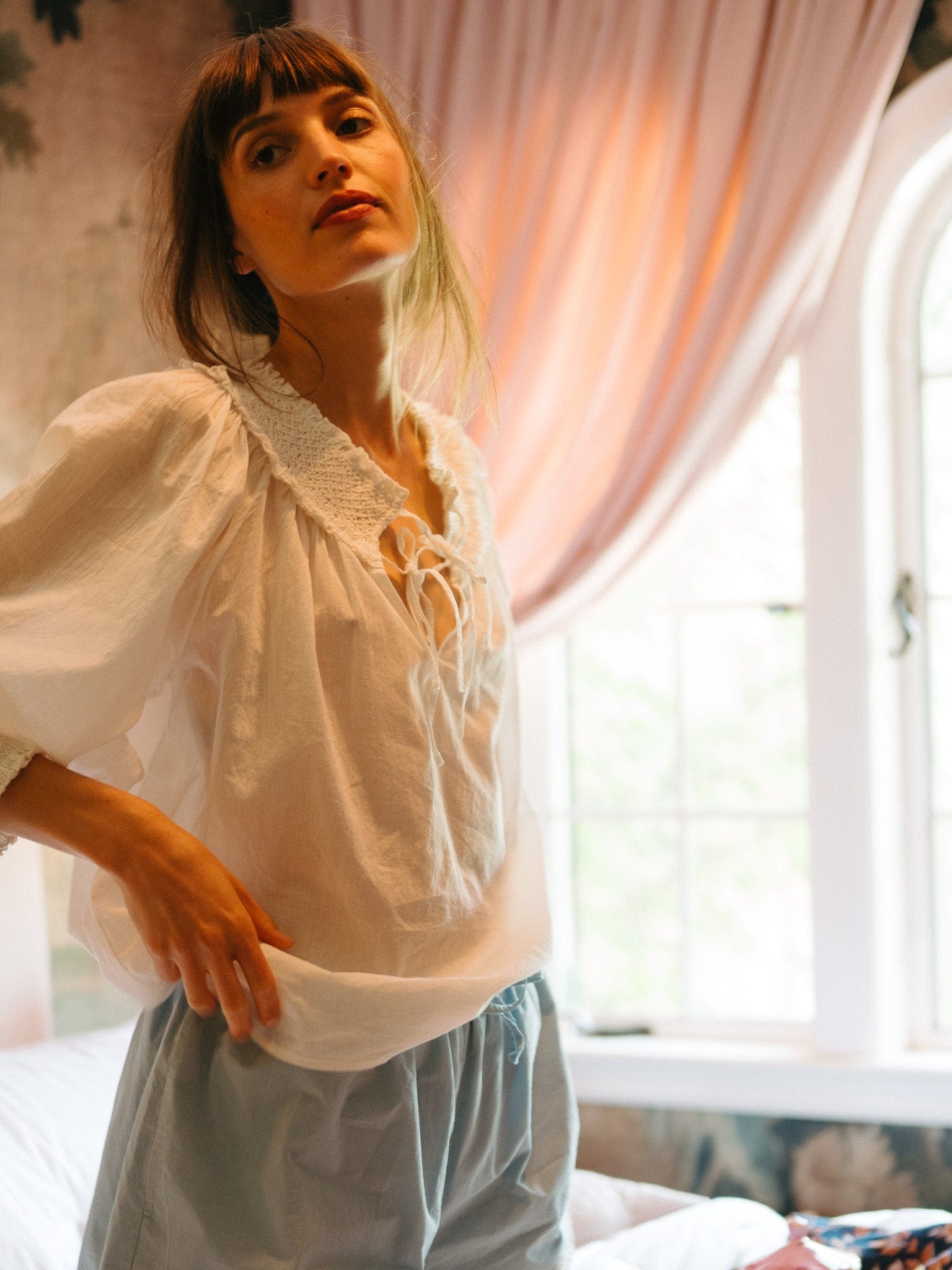 Amari Top in White – MILLE