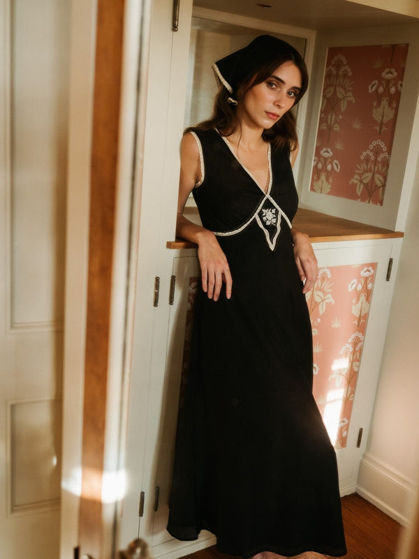 Anez Dress in Black — view 11