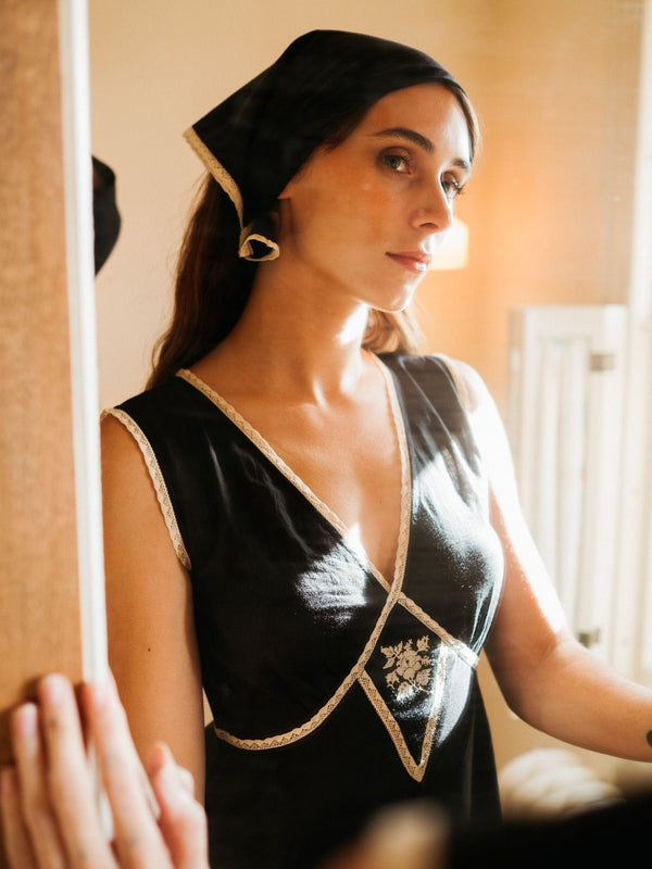 Anez Dress in Black — view 9