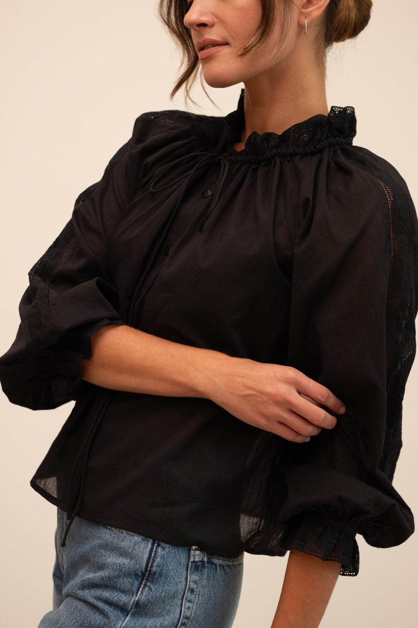 MILLE Clothing Annette Top in Black