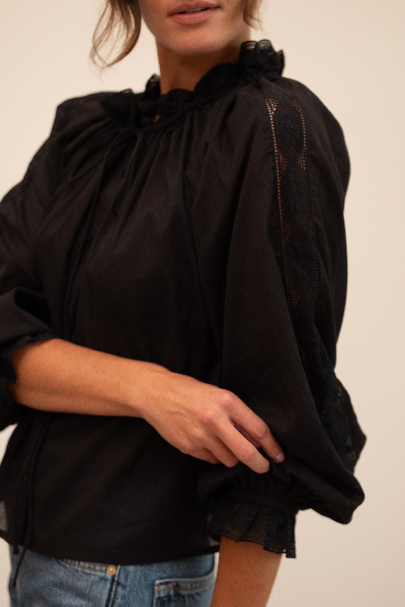 MILLE Clothing Annette Top in Black