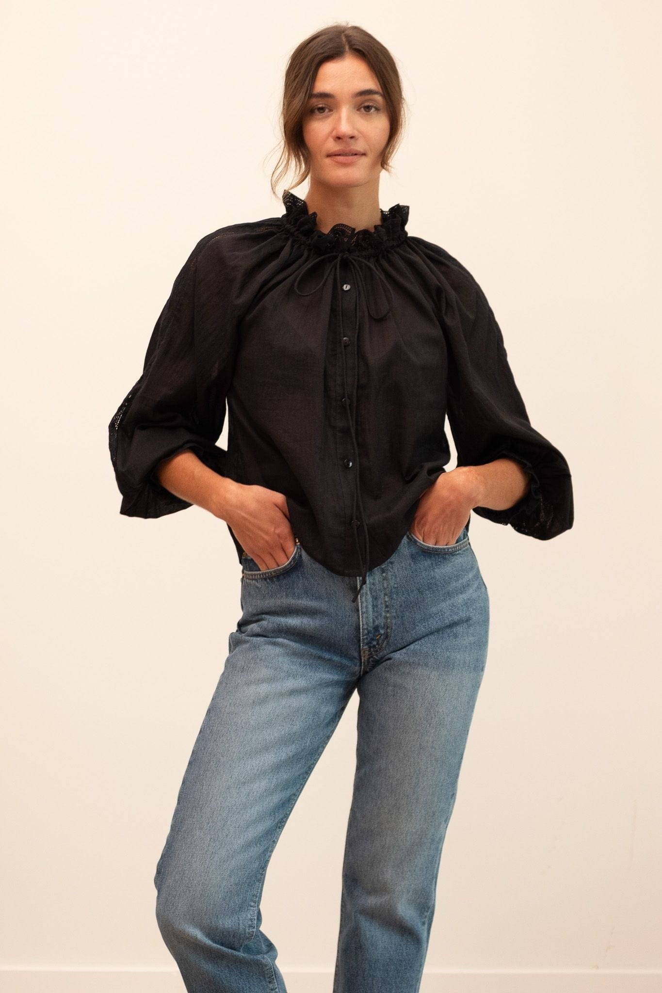 MILLE Clothing Annette Top in Black