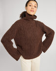 MILLE Clothing Annika Turtleneck in Cocoa