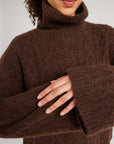 MILLE Clothing Annika Turtleneck in Cocoa