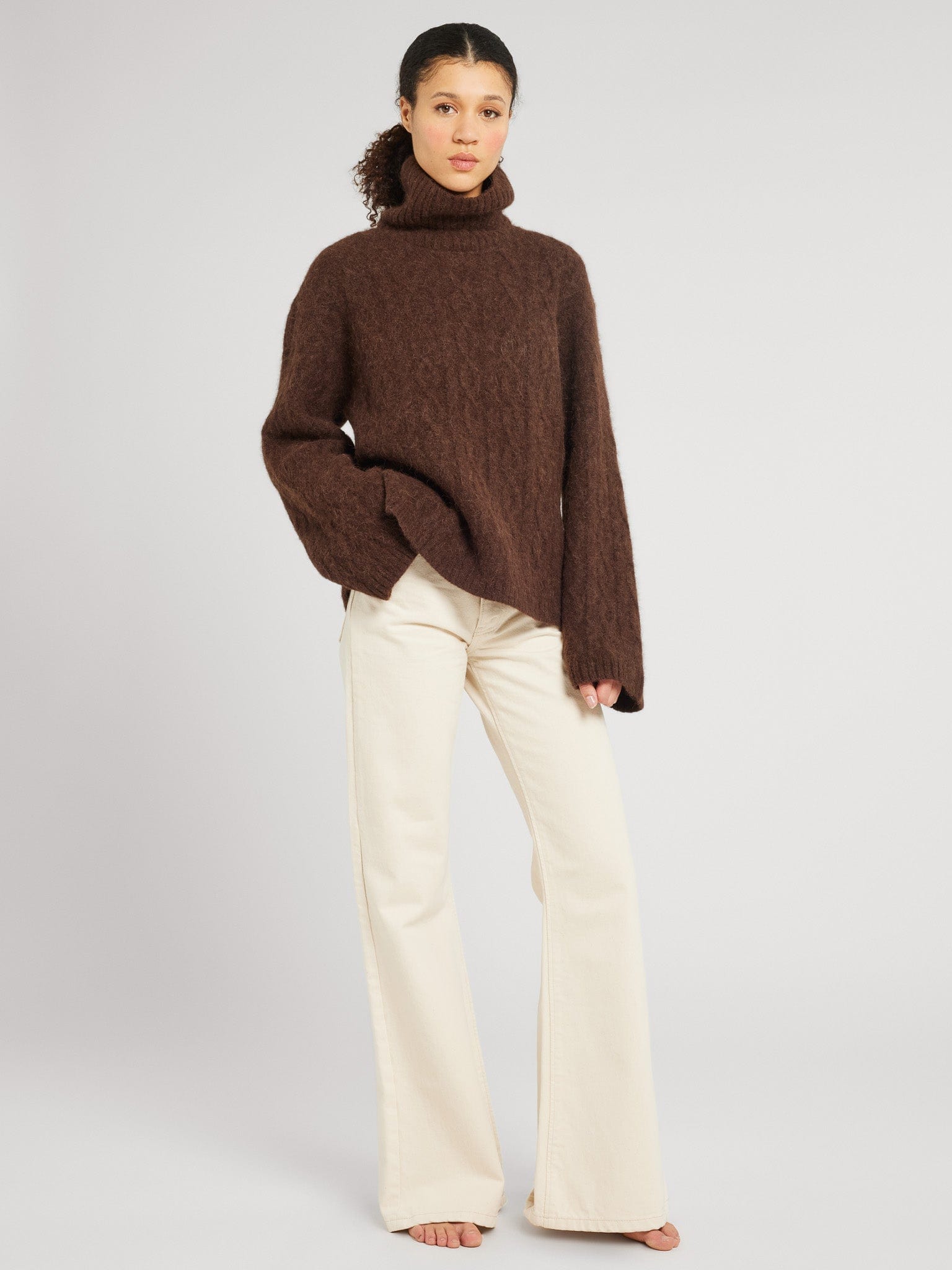 MILLE Clothing Annika Turtleneck in Cocoa