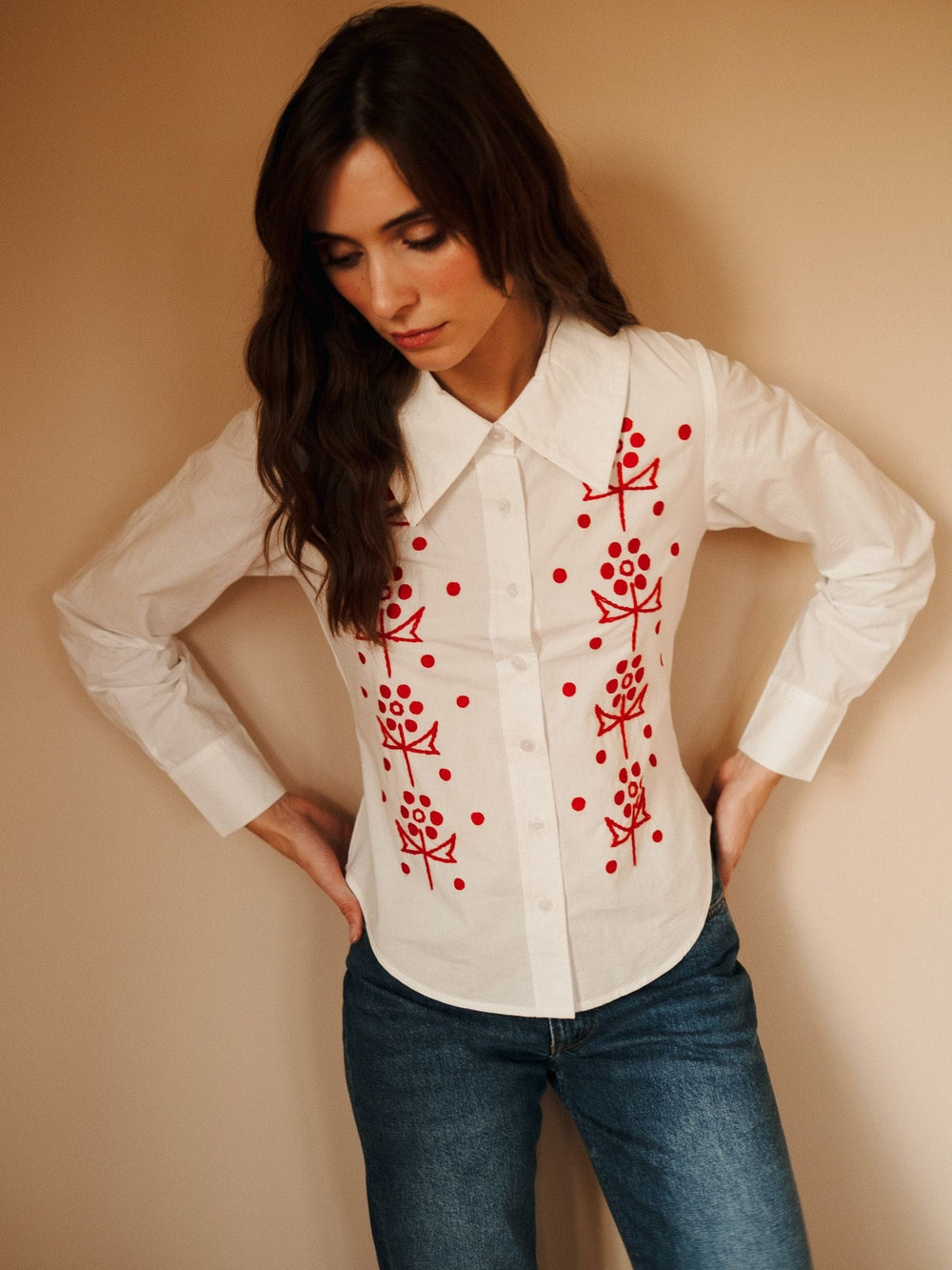 Annina Top in Folk Embroidery
