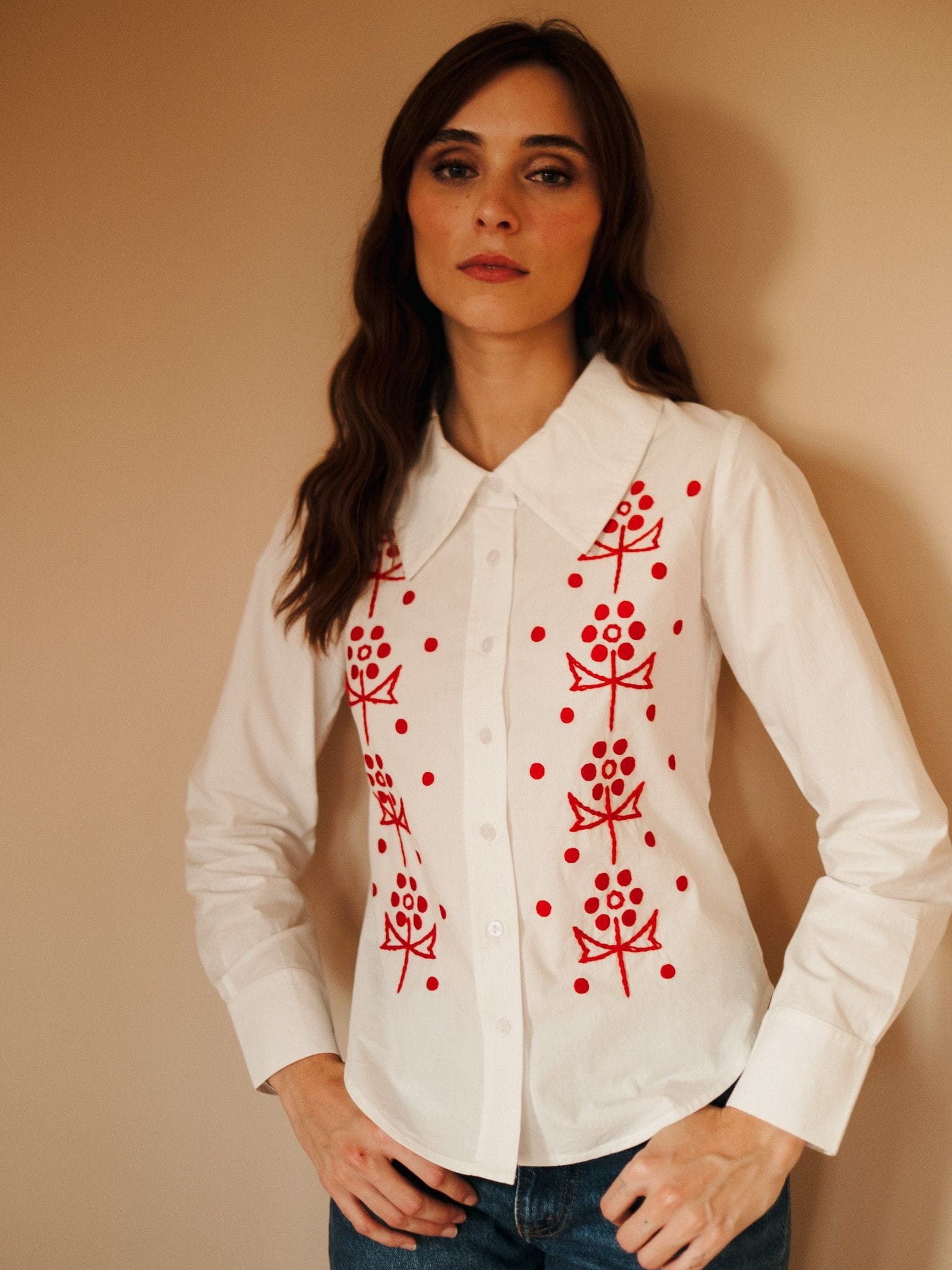 MILLE Clothing Annina Top in Folk Embroidery