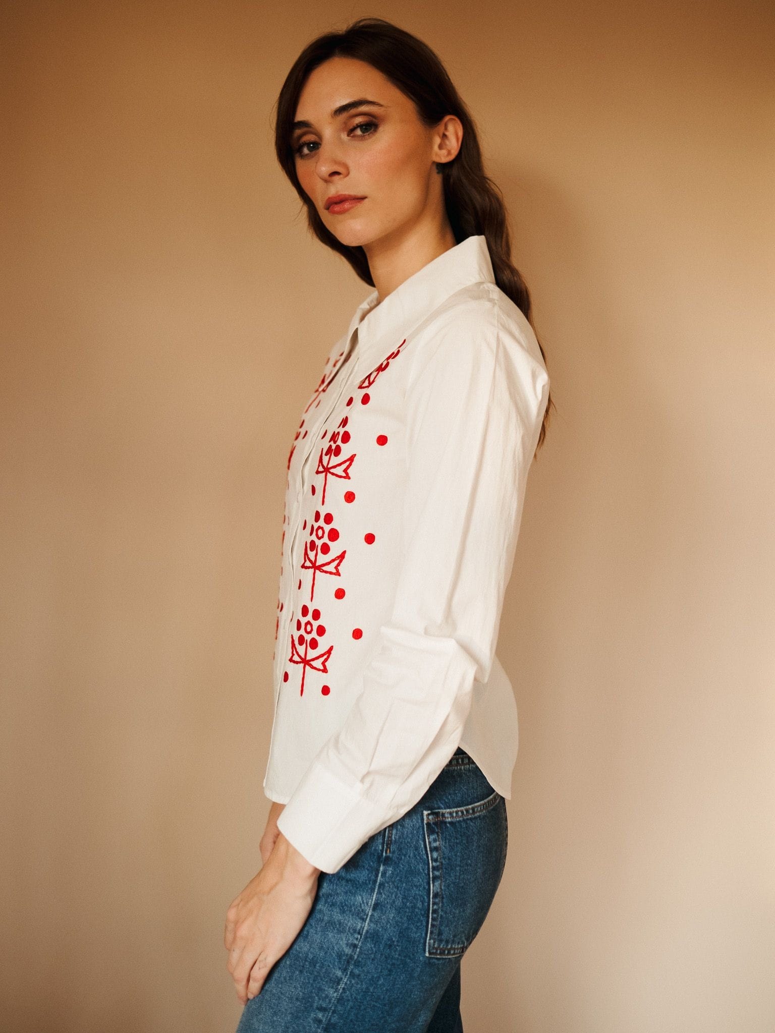 MILLE Clothing Annina Top in Folk Embroidery