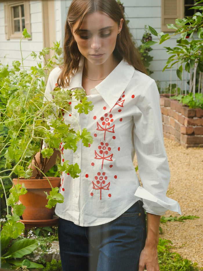 Annina Top in Folk Embroidery