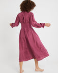 MILLE Clothing Anya Dress in Plum Washed Silk