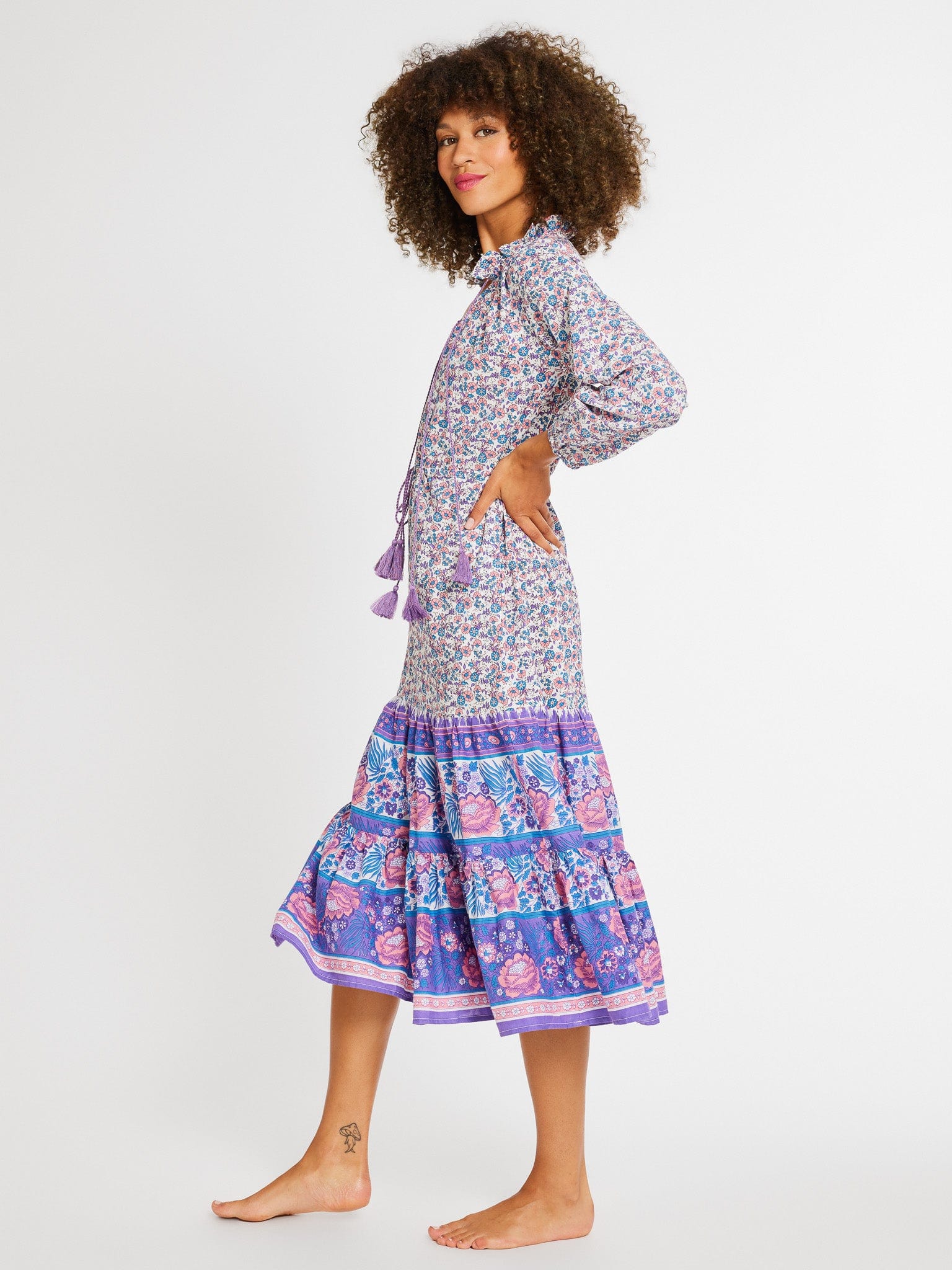 MILLE Clothing Astrid Dress in Bluebell