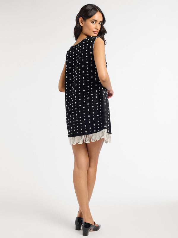 Aurelia Dress in Black Velvet — view 7
