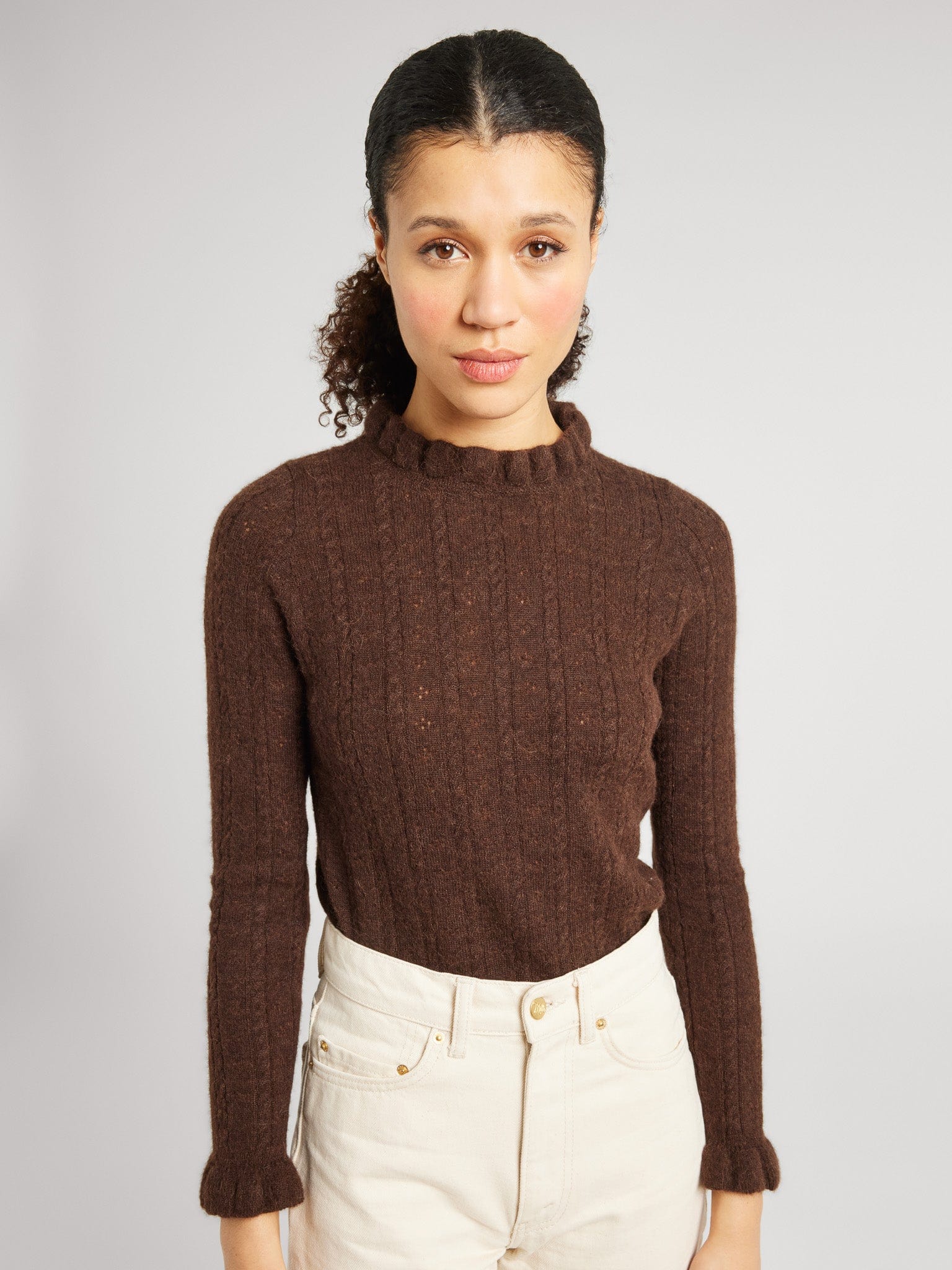 MILLE Clothing Aurora Pullover in Cocoa