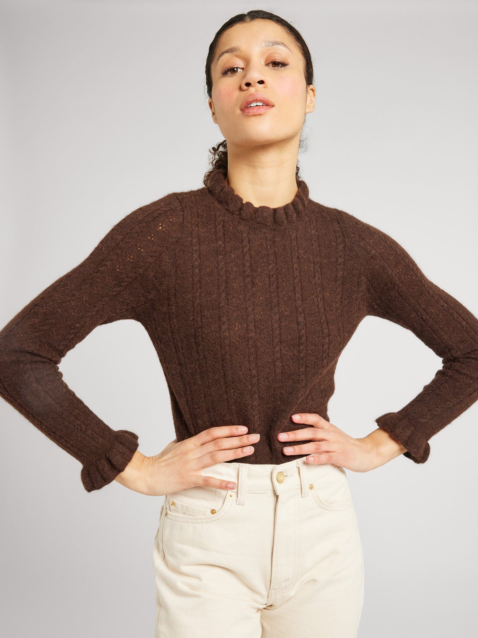 MILLE Clothing Aurora Pullover in Cocoa