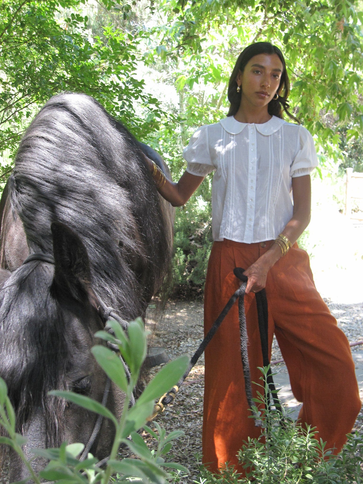 MILLE Clothing Avie Pant in Sepia Linen