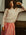 MILLE Ayla Skirt in Peony Taffeta – high waist ankle-length taffeta skirt, front view