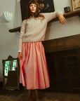 MILLE Clothing Ayla Skirt in Peony Taffeta