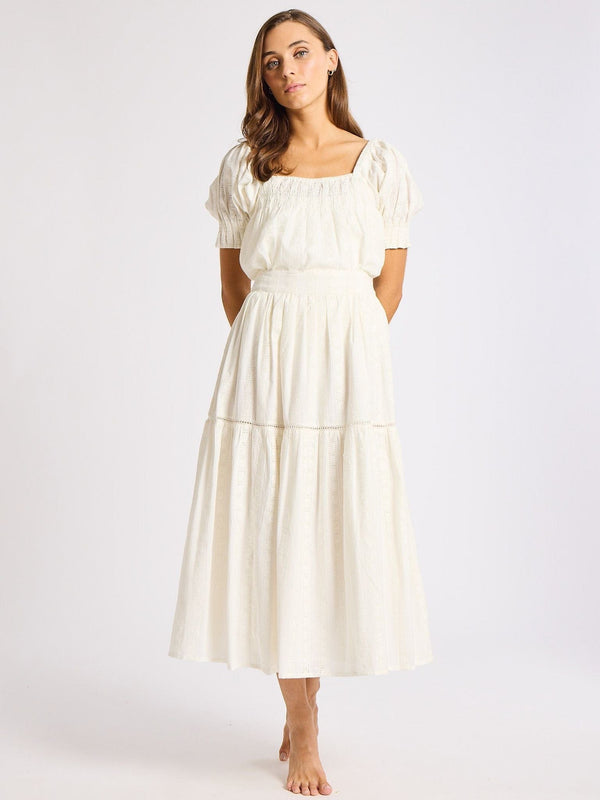 Betty Skirt in Ivory Eyelet — view 7