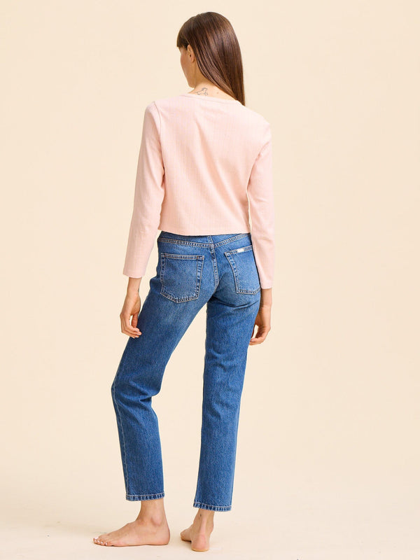 Bibi Pointelle Cardigan in Spanish Villa — view 8