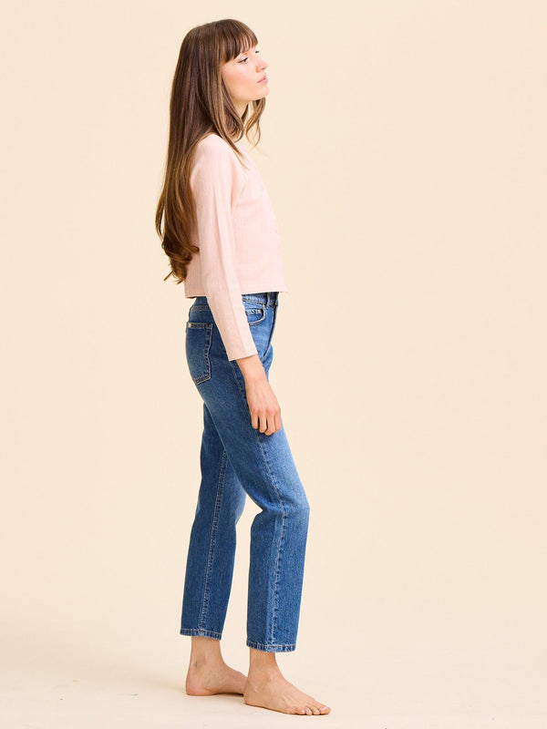 Bibi Pointelle Cardigan in Spanish Villa — view 6
