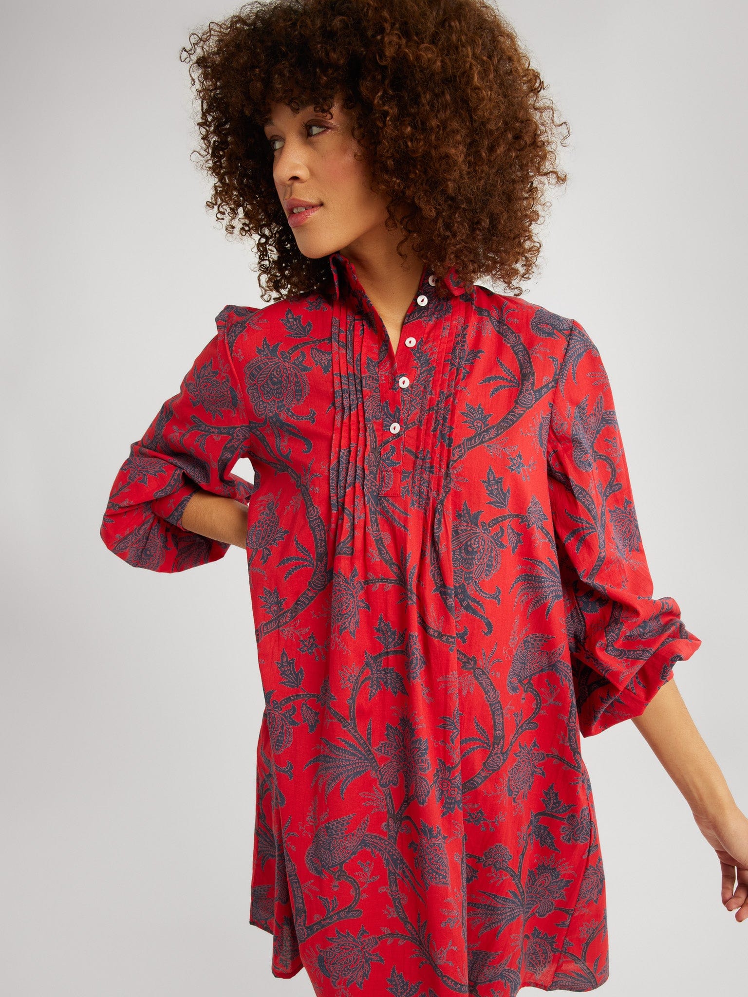 MILLE Clothing Bonnie Dress in Carmine