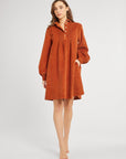 MILLE Clothing Bonnie Dress in Cinnamon Cord