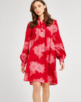 MILLE Clothing Bonnie Dress in Crimson Floral