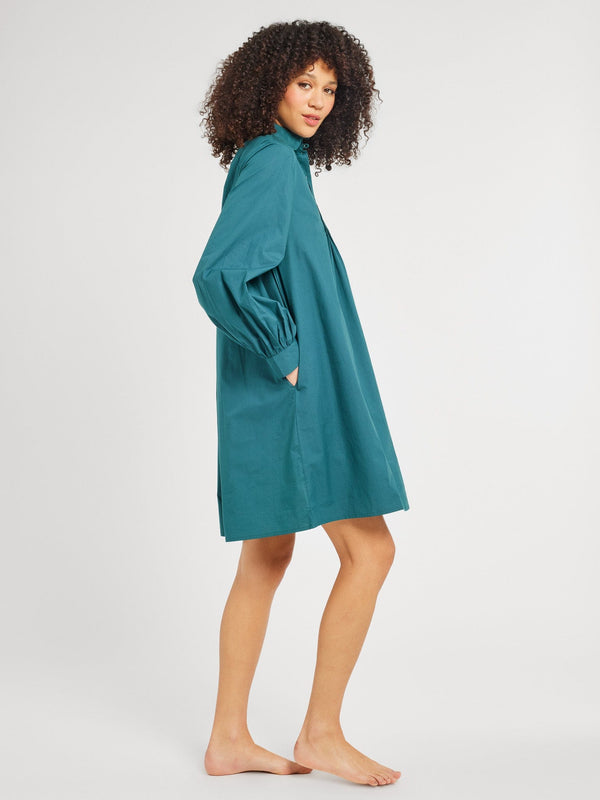 Bonnie Dress in Emerald — view 4