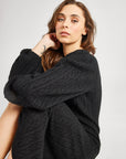 MILLE Clothing Brianna Sweater Dress in Black