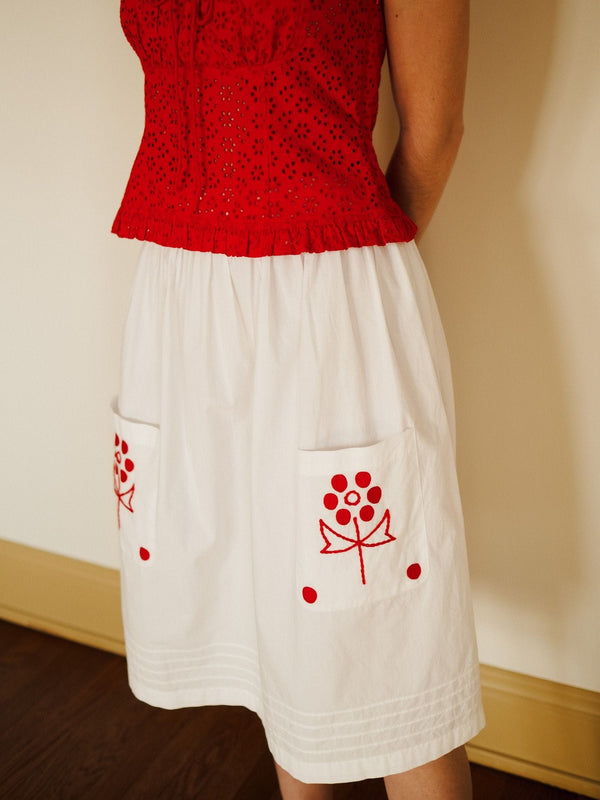 Britt Skirt in Folk Embroidery — view 1
