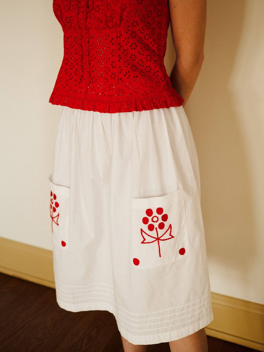 Britt Skirt in Folk Embroidery