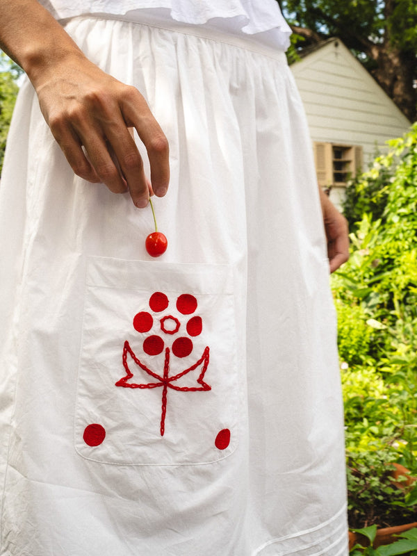 Britt Skirt in Folk Embroidery — view 3