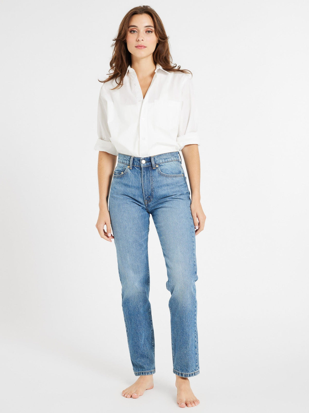 Brooke Mid Rise Slim Fit Jean in Montecito – MILLE