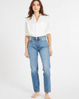 MILLE Clothing Brooke High Rise Slim Fit Jean in Montecito
