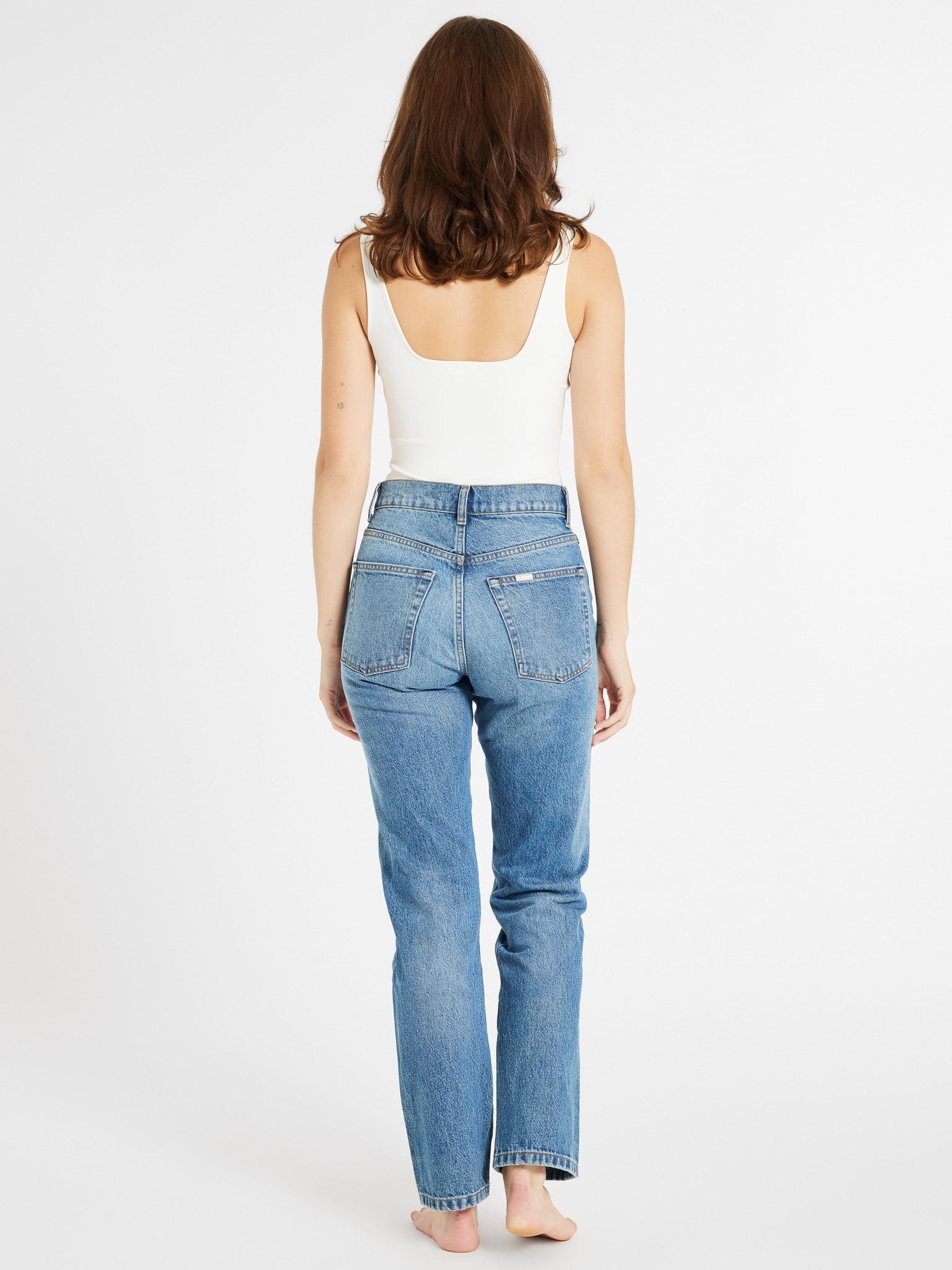 MILLE Clothing Brooke High Rise Slim Fit Jean in Montecito