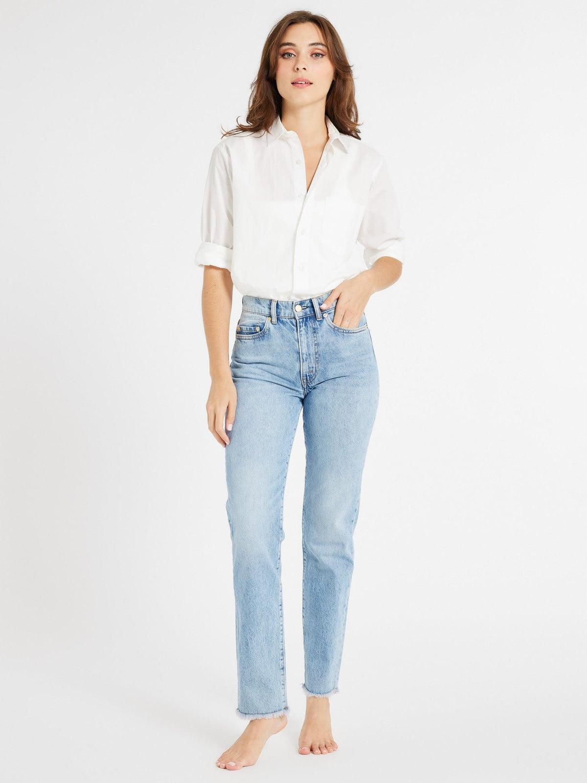 Brooke Mid Rise Slim Fit Jean in Venice — The denim