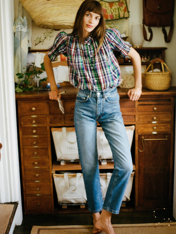 Brooke Mid Rise Slim Fit Jean in Montecito — view 1