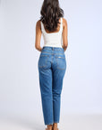 MILLE Clothing Brooke Mid Rise Slim Fit Jean in Topanga