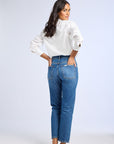 MILLE Clothing Brooke Mid Rise Slim Fit Jean in Topanga