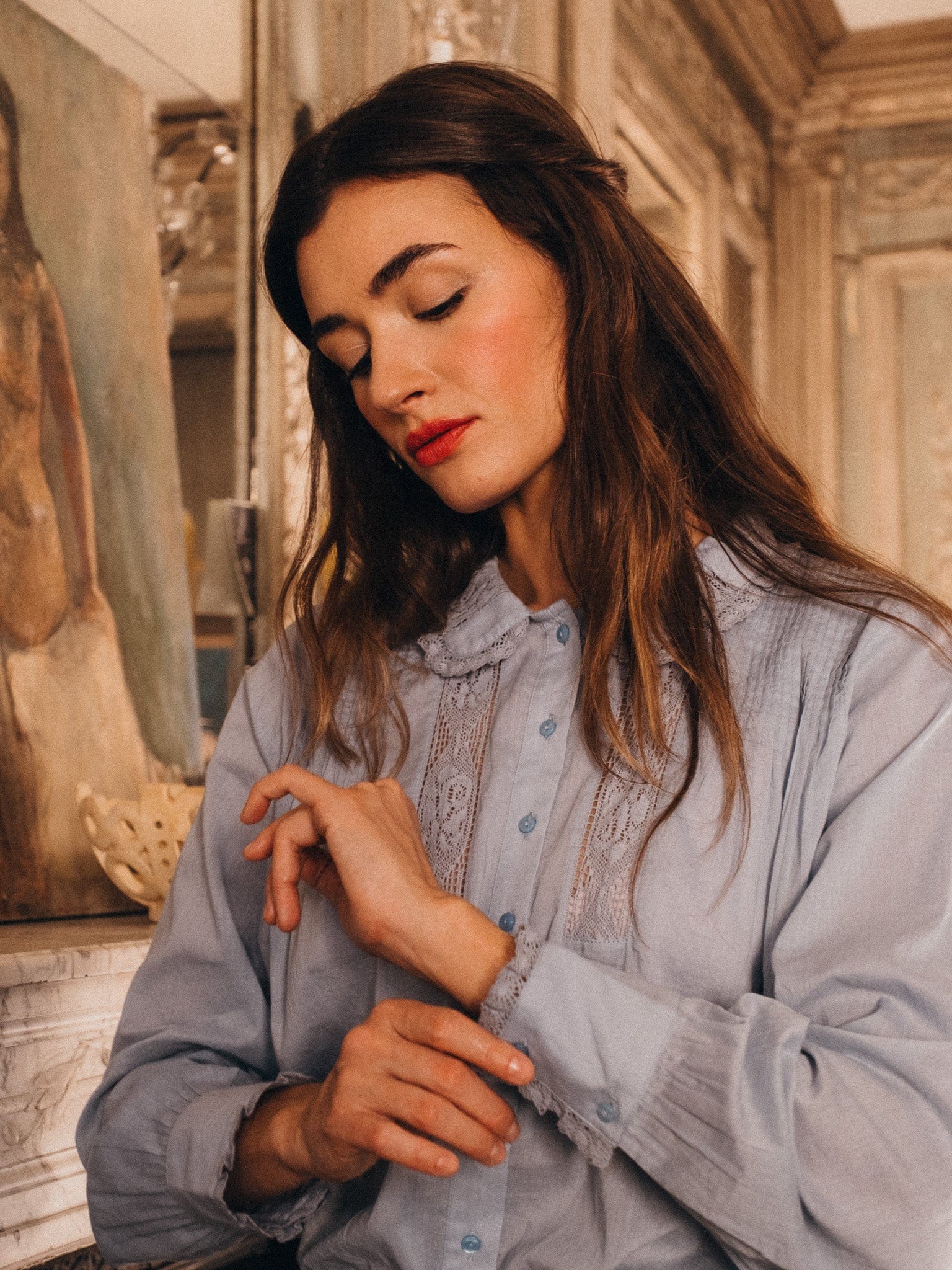 MILLE Clothing Calista Top in Sky
