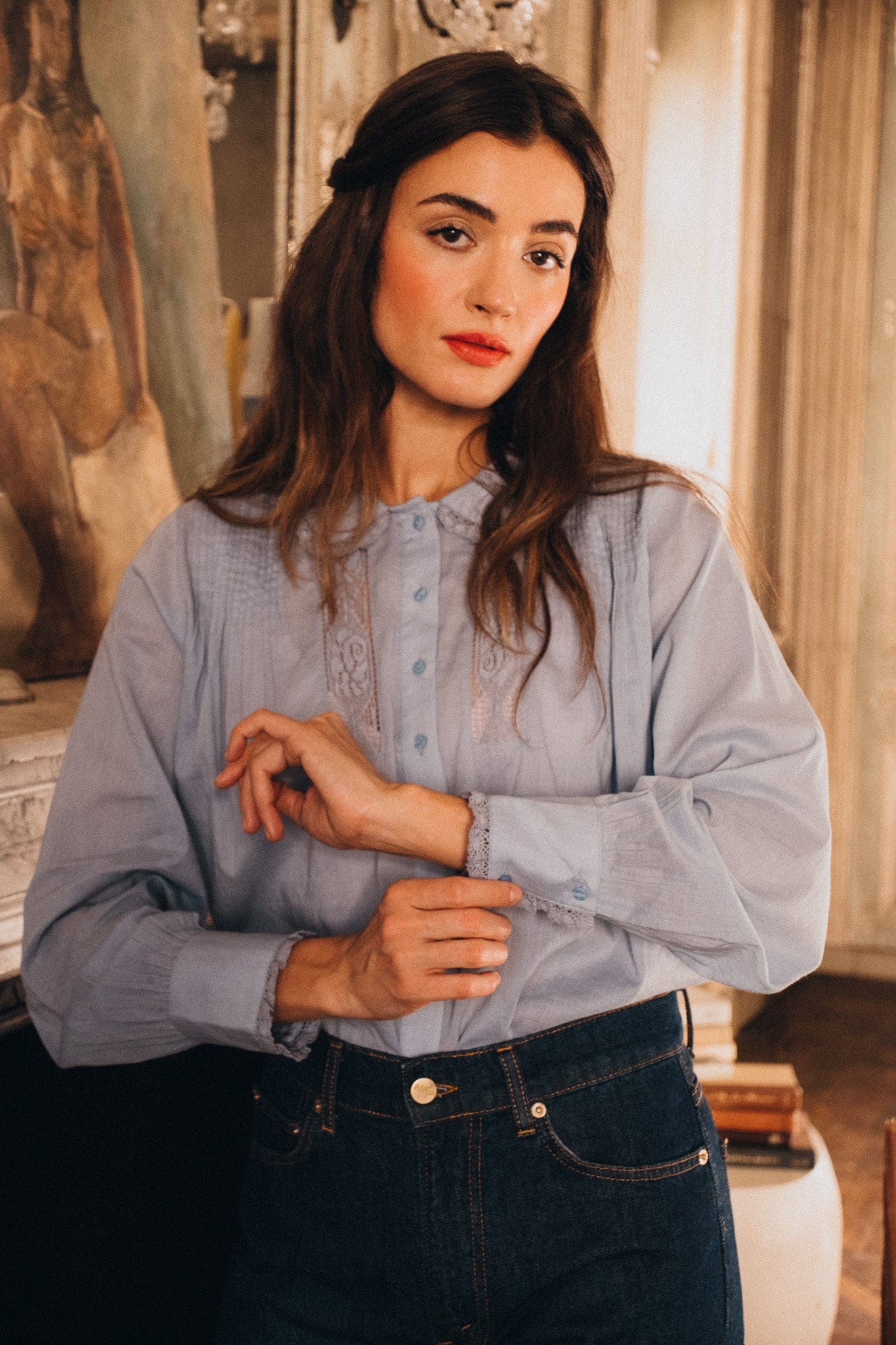 MILLE Clothing Calista Top in Sky