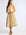 MILLE Calla Dress in Citron Floral – ruched sundress in citron floral, front view