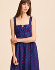 MILLE Clothing Calla Dress in Navy Dot