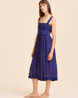 MILLE Clothing Calla Dress in Navy Dot