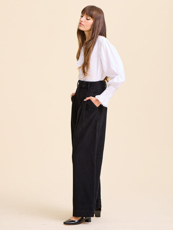 Cara Pant in Black Cord — view 5